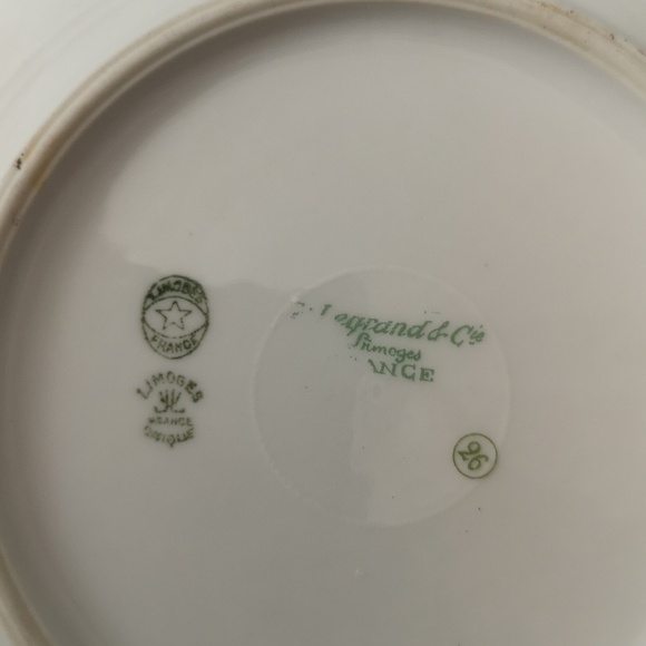 Vintage Limoges France Set of Three Replacement Dinnerware 2 Small & 1 Large - Picture 4 of 4